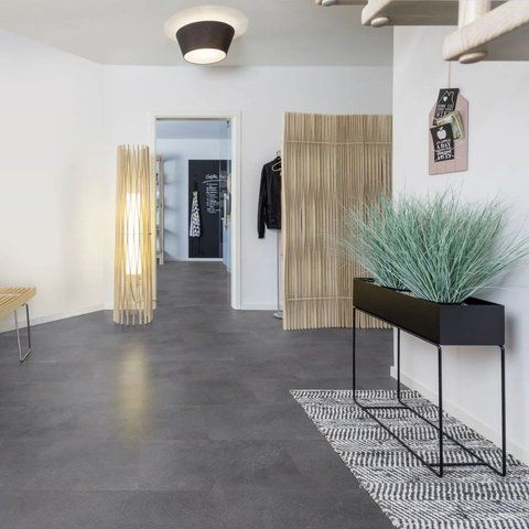 Кварц вінілова плитка для підлоги Wineo 400 DB Stone Timeless&nbsp;Slate&nbsp;Dark DB305SL фото