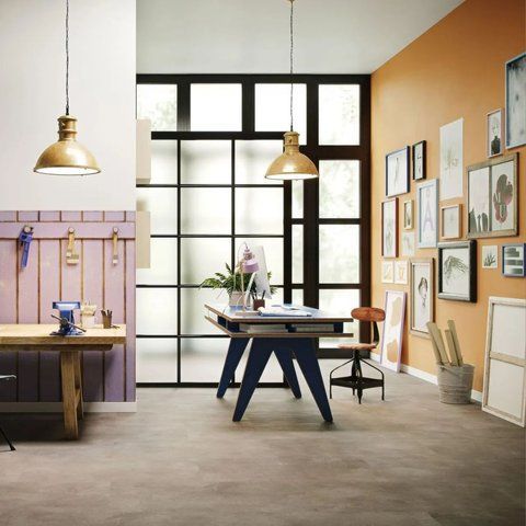Біопідлога Purline Wineo 1000 Stone Urban Concrete Smoke PL318R фото