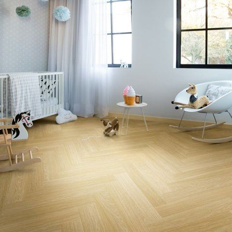 Кварц вінілова плитка для підлоги Quick-Step Pristine Herringbone Serene oak medium natural SGHBC20332 фото