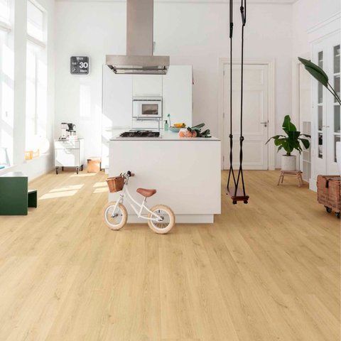 Кварц вінілова плитка для підлоги Quick-Step Bloom Botanic beige AVMPU40236 фото