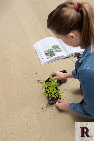Кварц вінілова плитка для підлоги Quick-Step Blos base Milky oak AVSPT40277 фото