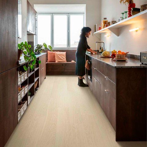 Кварц вінілова плитка для підлоги Quick-Step Bloom Pure oak polar AVMPU40099 фото