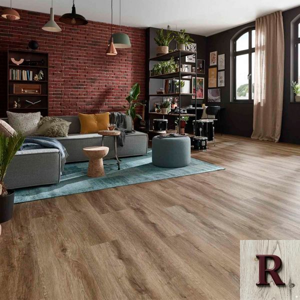 SPC вінілова плитка для підлоги Wineo 400 RLC Wood XL Authentic&nbsp;Oak&nbsp;Brown RLC296WXL фото