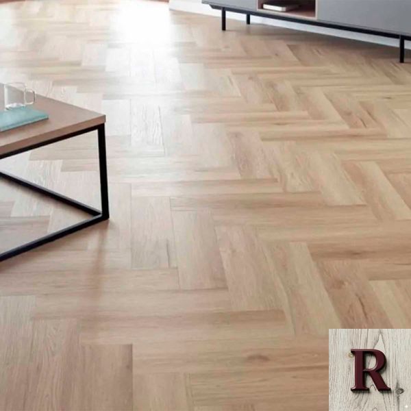SPC вінілова плитка для підлоги Arbiton Amaron Herringbone Wembley Oak CA158 фото