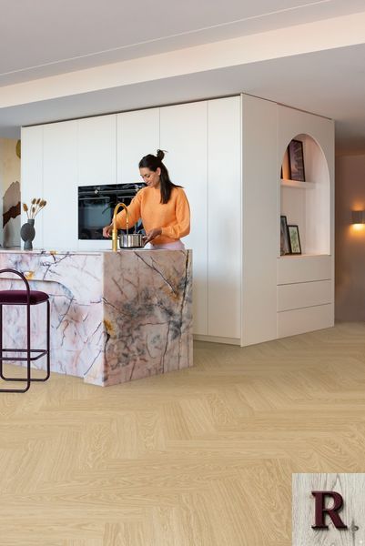 Кварц вінілова плитка для підлоги Quick-Step Ciro Herringbone Pure oak blush AVHBU40359 фото
