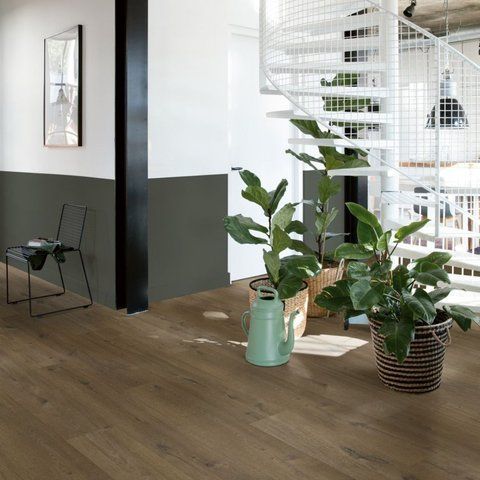 Кварц вінілова плитка для підлоги Quick-Step Fuse Linen oak dark brown SGMPC20330 фото