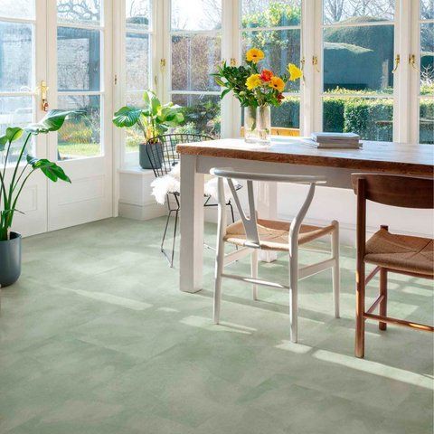 Кварц вінілова плитка для підлоги Quick-Step Illume Soft sage AVMTU40334 фото