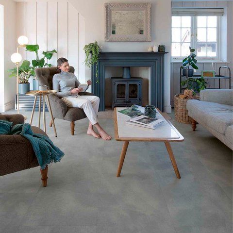 Кварц вінілова плитка для підлоги Quick-Step Illume Soft sky AVMTU40325 фото