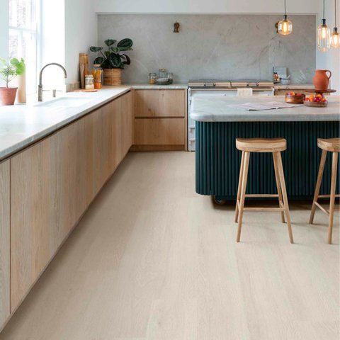 Кварц вінілова плитка для підлоги Quick-Step Bloom Sea breeze oak light AVMPU40079 фото