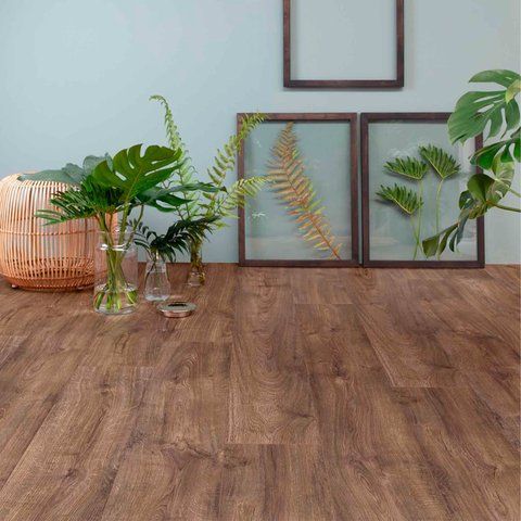 Кварц вінілова плитка для підлоги Quick-Step Bloom Autumn Oak Chocolate AVMPU40199 фото