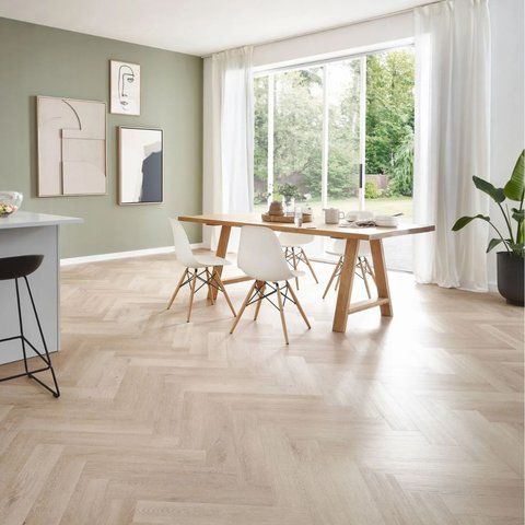 Кварц вінілова плитка для підлоги Wineo 400 DB Wood XS Plain&nbsp;Oak&nbsp;Beige DB281WXS фото