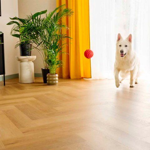 SPC вінілова плитка для підлоги Arbiton Amaron Herringbone Menor Oak CAS223 фото
